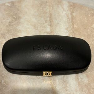 Escada oval hard sunglasses case